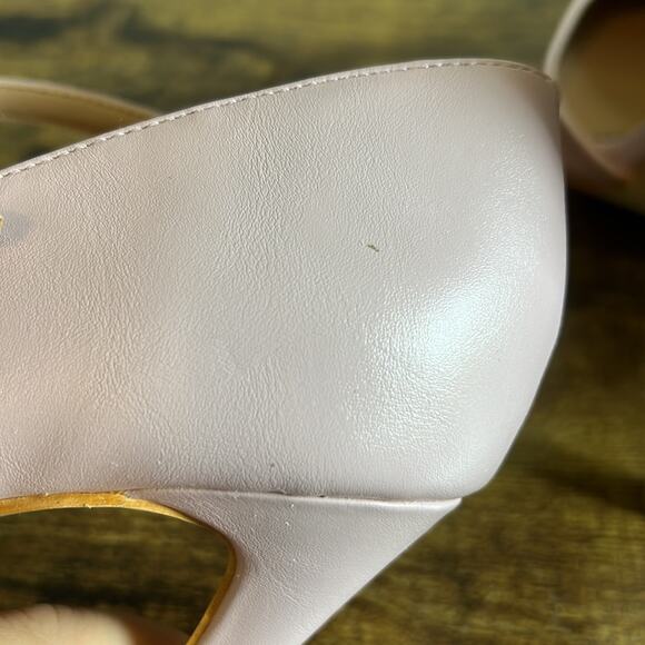 JG Athena Pastel Pink Pointed Toe Crossover Strap Heels - Picture 13 of 14